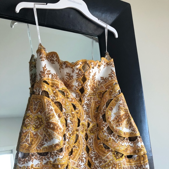 SOLD: Zimmermann Zippy Scallop Mini Skirt Size 1 - Picture 3 of 8